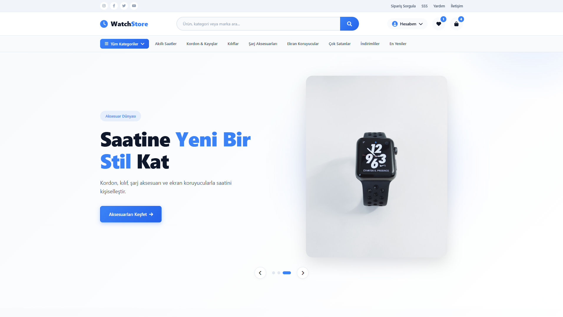 Dopinga ile kurulmuş örnek mağaza